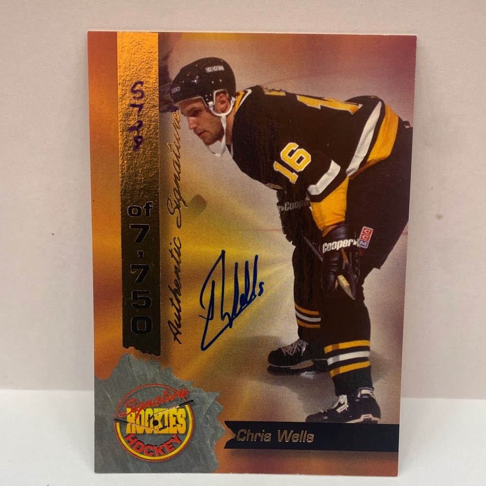 1994 Signature Rookies Chris Wells Autograph 5729/7750 (063)